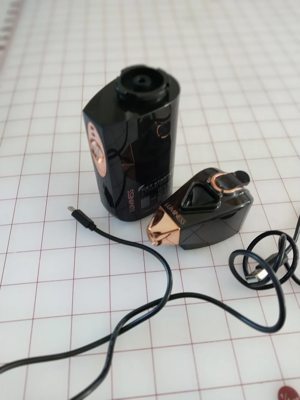 Luminess BREEZE Black with Rose Gold Accent Personal Beauty Device